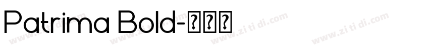Patrima Bold字体转换